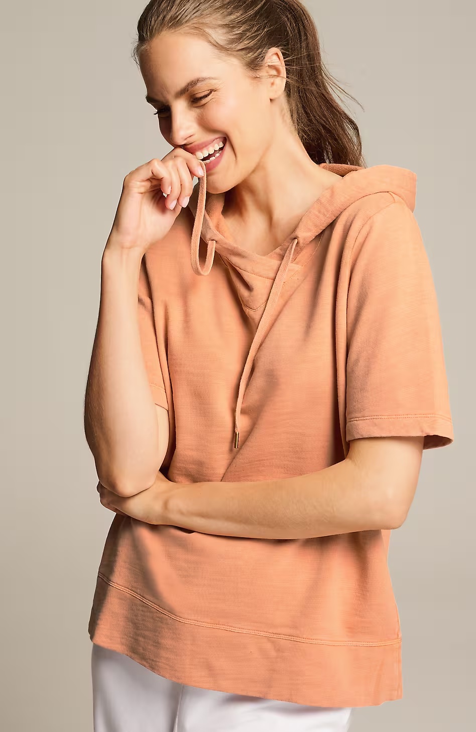 30801-Fit-Garment-Dyed-Short-Sleeve-Hoodie-7.jpg Fit Garment-Dyed Short-Sleeve Hoodie