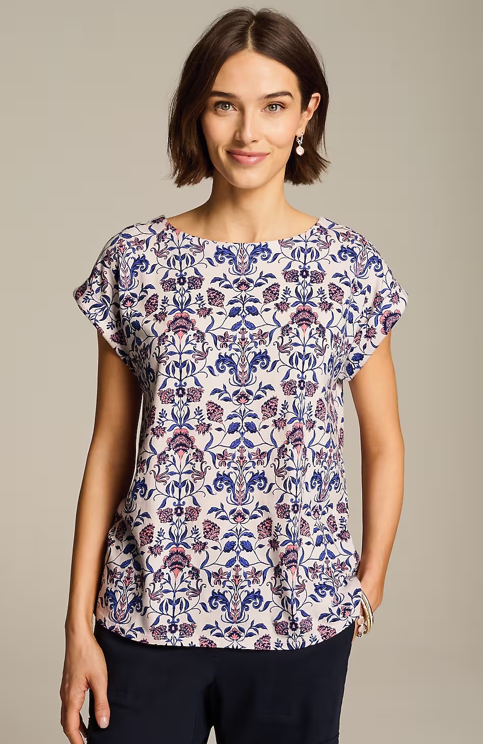 Easy Boat-Neck Tee