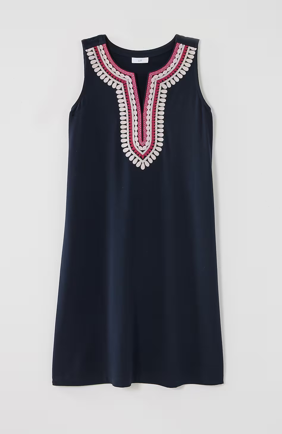 32467-Embroidered-Split-Neck-Dress-4.jpg Embroidered Split-Neck Dress