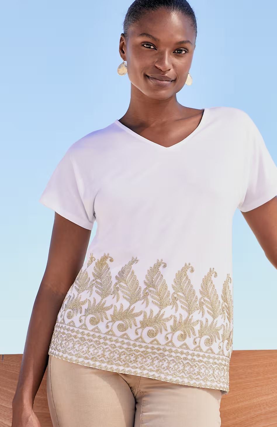 35663-Pure-Jill-Metallic-Embroidered-Top-1.jpg Pure Jill Metallic-Embroidered Top