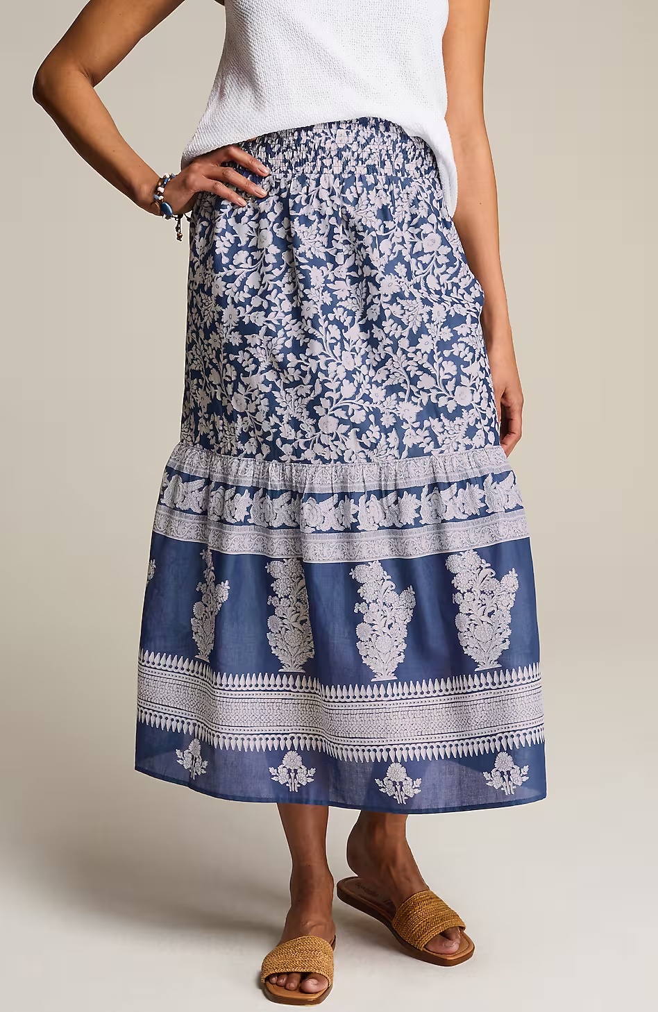 36196-Pure-Jill-Border-Print-Maxi-Skirt-5.jpg Pure Jill Border-Print Maxi Skirt