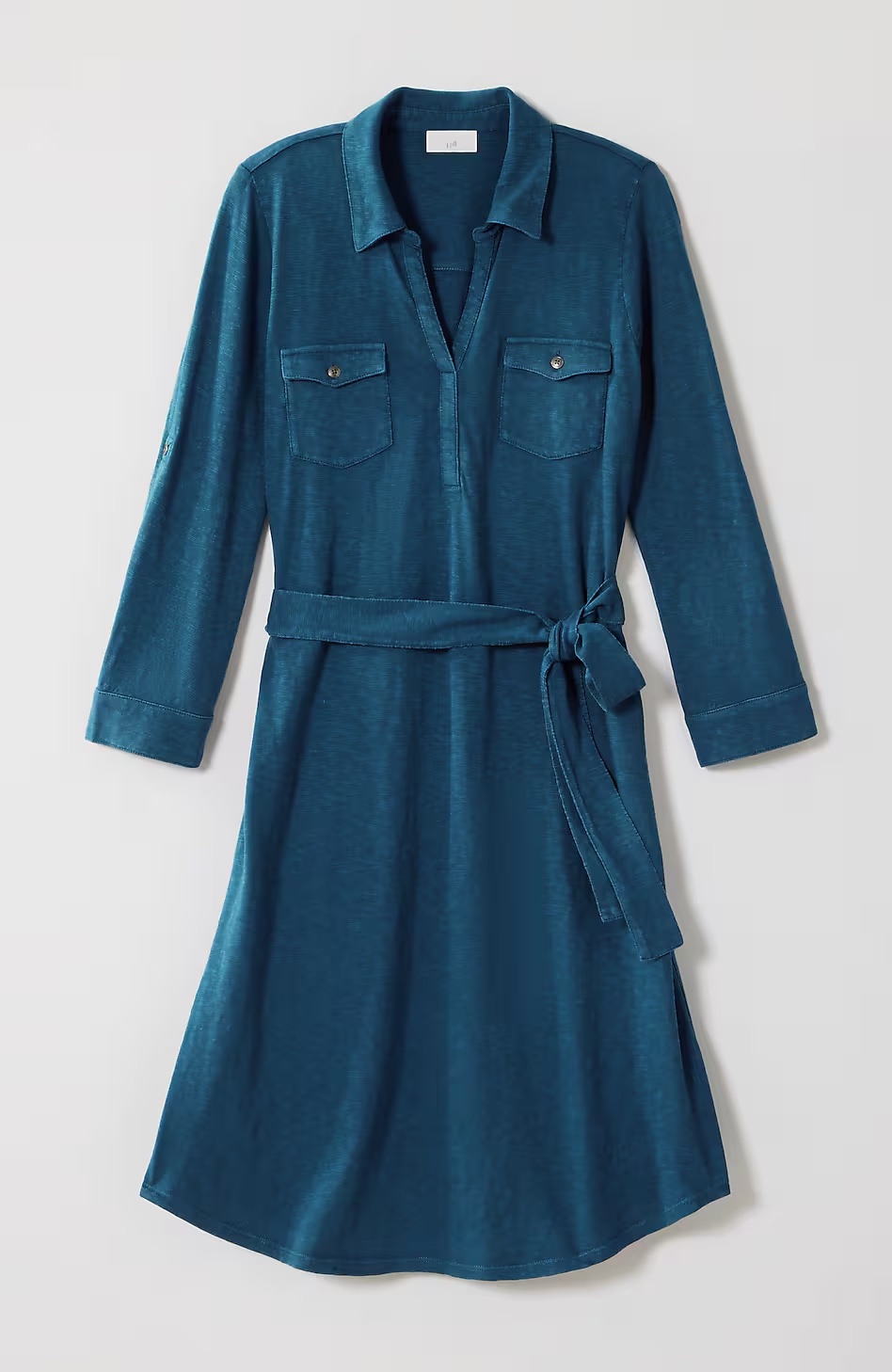 37360-Garment-Dyed-Split-Neck-Shirtdress-14.jpg Garment-Dyed Split-Neck Shirtdress