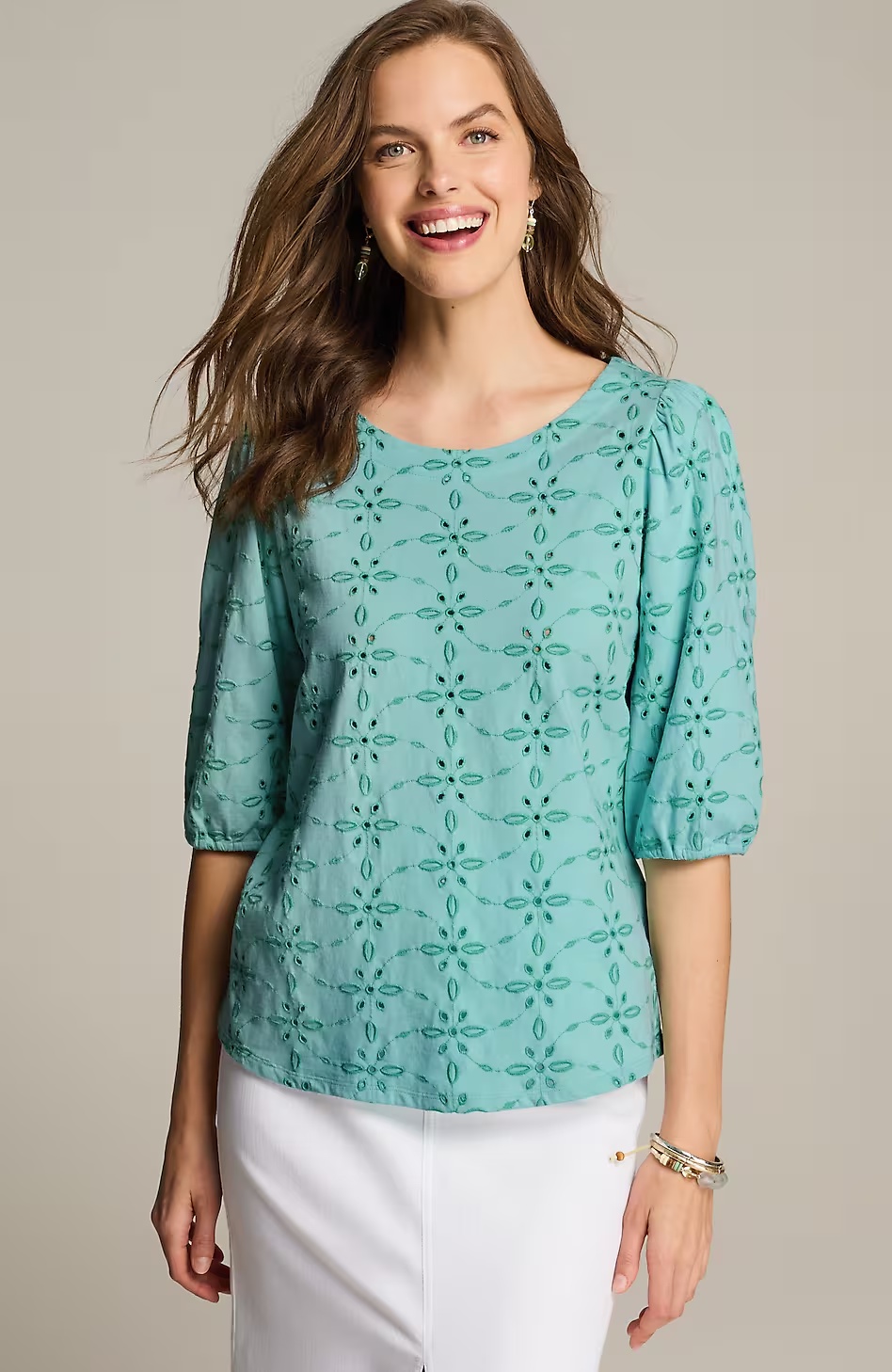 37439-Contrasting-Eyelet-Knit-Top-8.jpg Contrasting-Eyelet Knit Top
