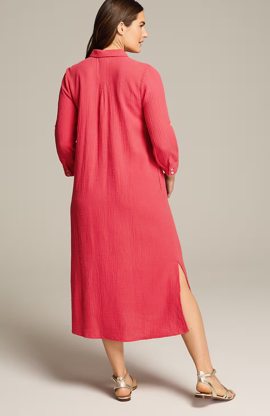 38625-Cotton-Gauze-Midi-Shirtdress-10.jpg Cotton-Gauze Midi Shirtdress