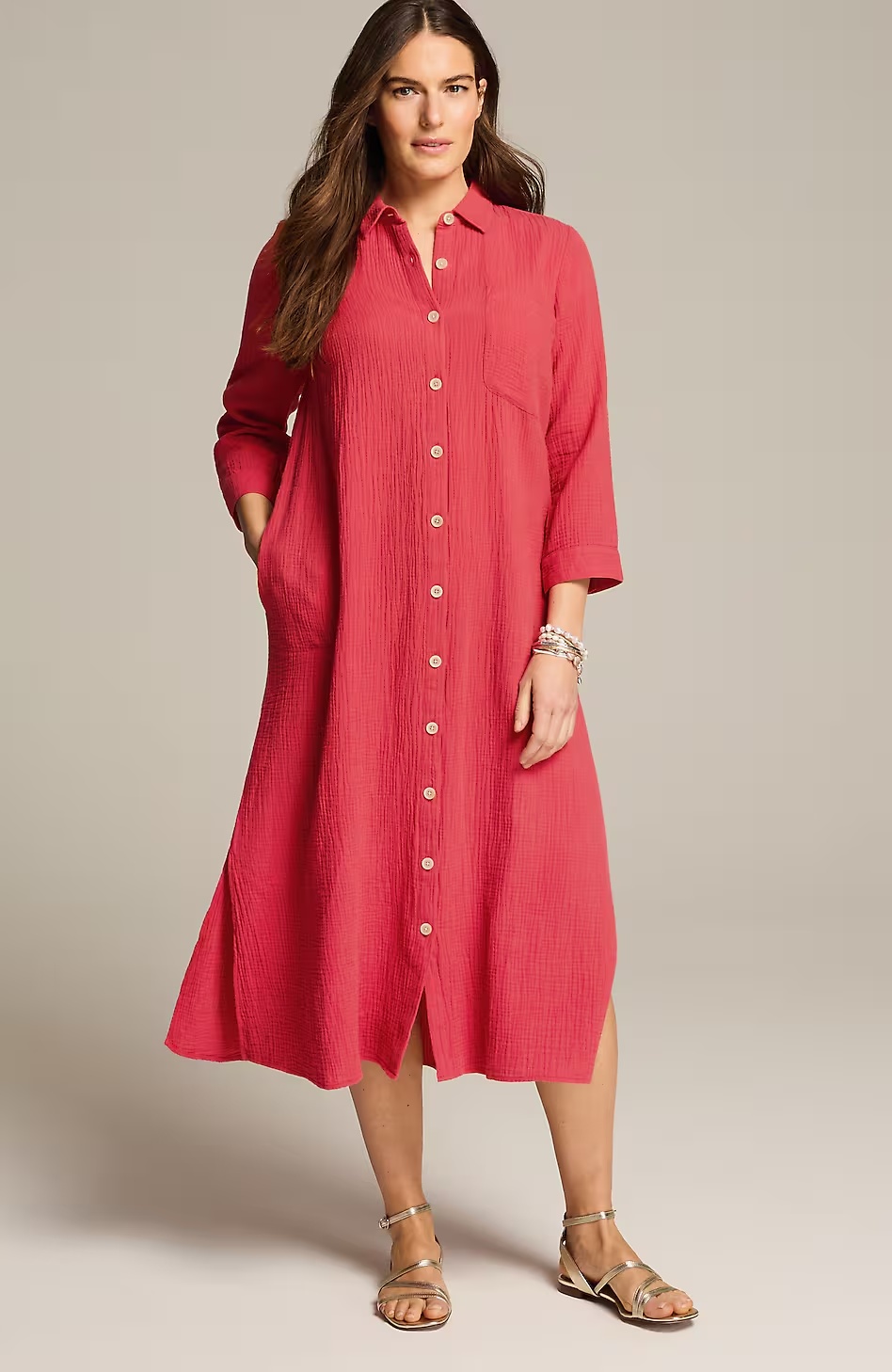 38625-Cotton-Gauze-Midi-Shirtdress-13.jpg Cotton-Gauze Midi Shirtdress
