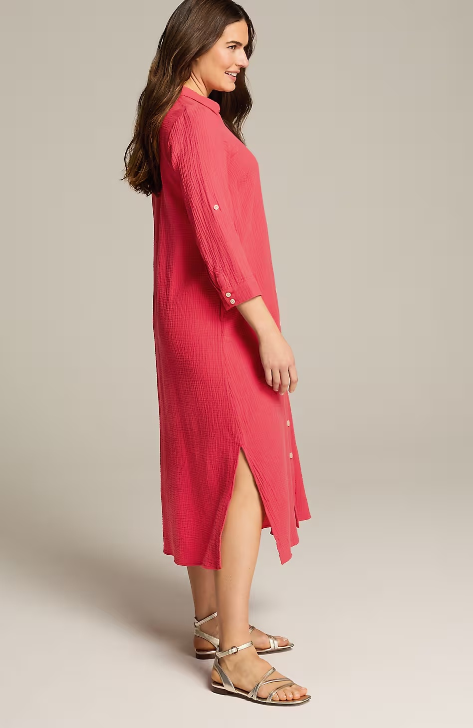 38625-Cotton-Gauze-Midi-Shirtdress-14.jpg Cotton-Gauze Midi Shirtdress