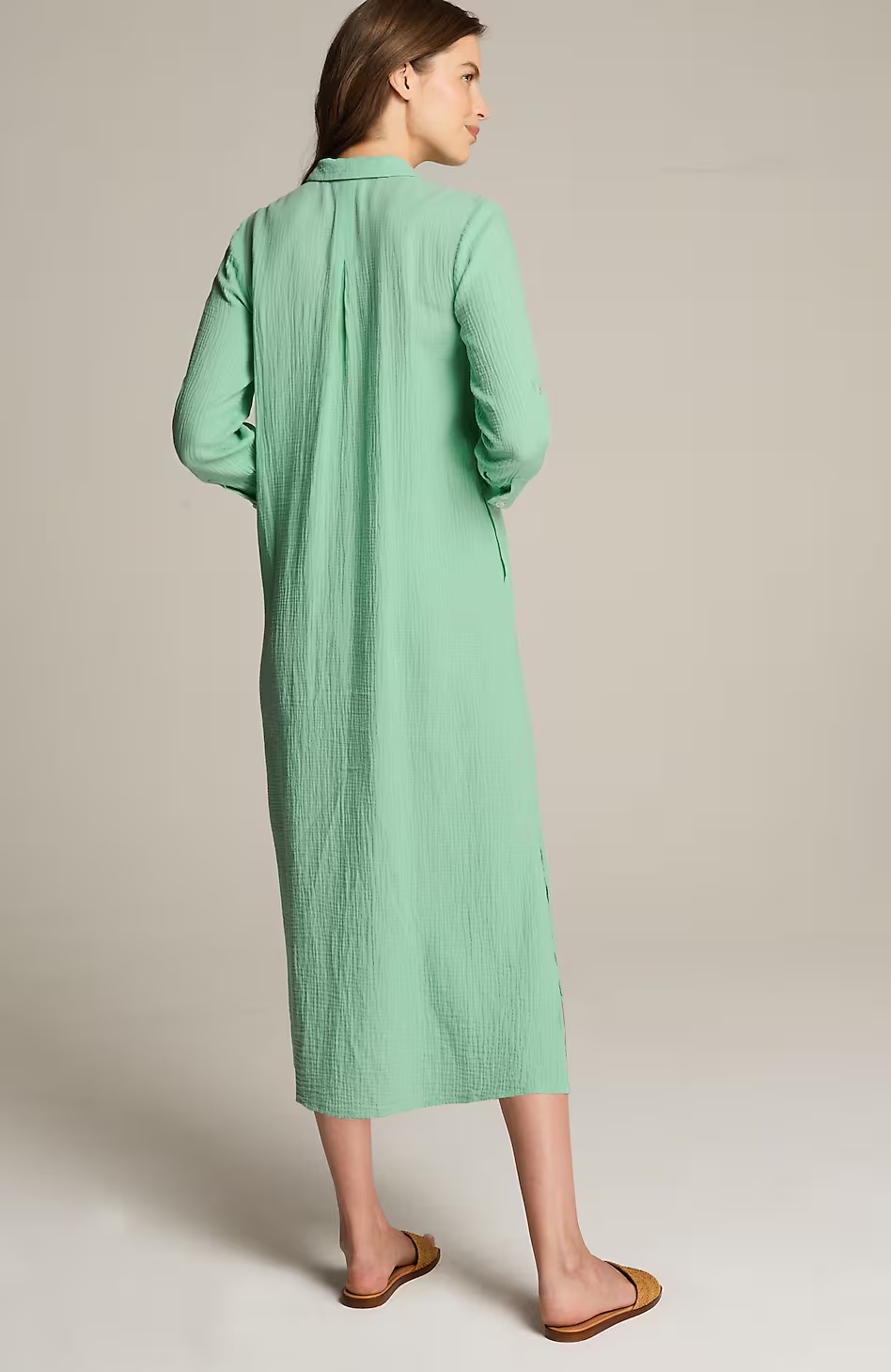 38625-Cotton-Gauze-Midi-Shirtdress-2.jpg Cotton-Gauze Midi Shirtdress