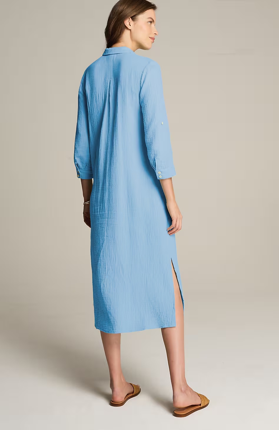 38625-Cotton-Gauze-Midi-Shirtdress-7.jpg Cotton-Gauze Midi Shirtdress
