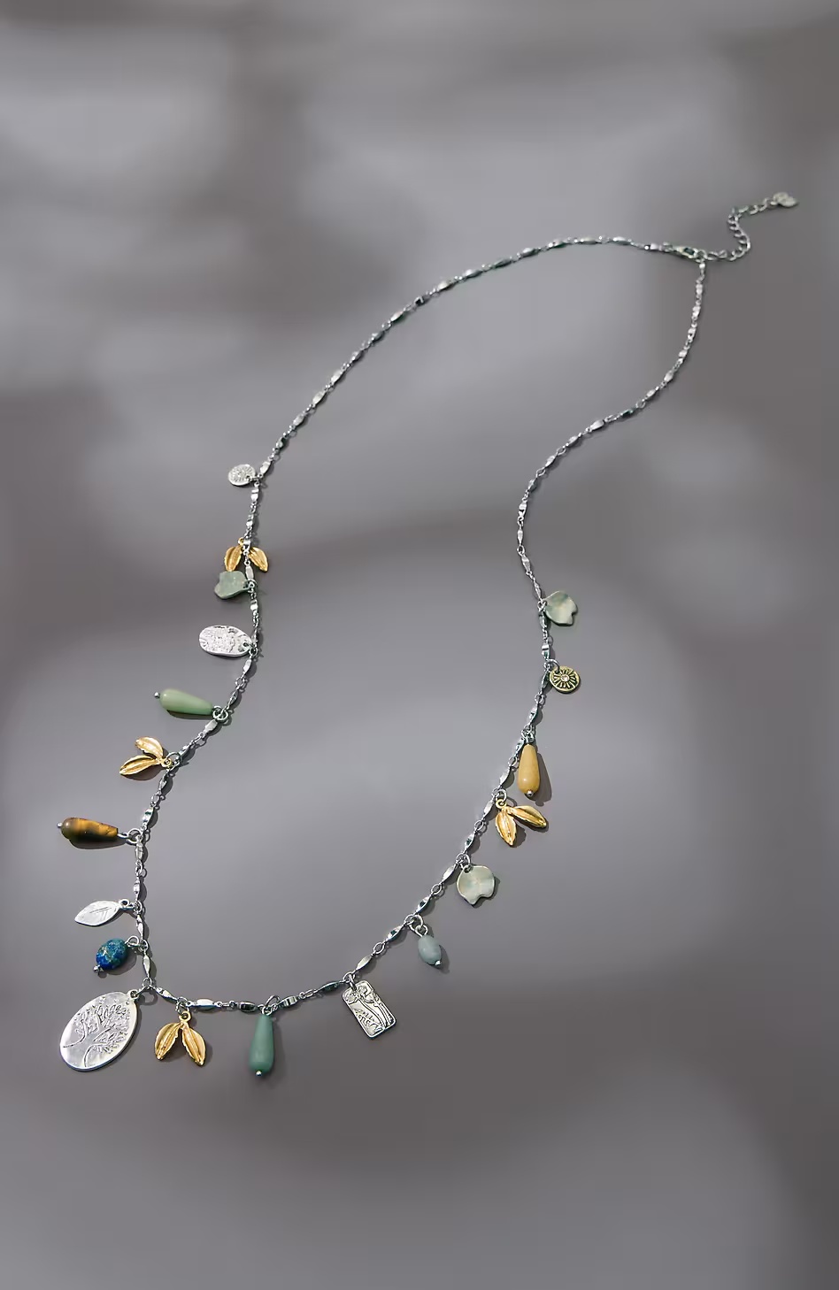Mixed-Charms Station Necklace