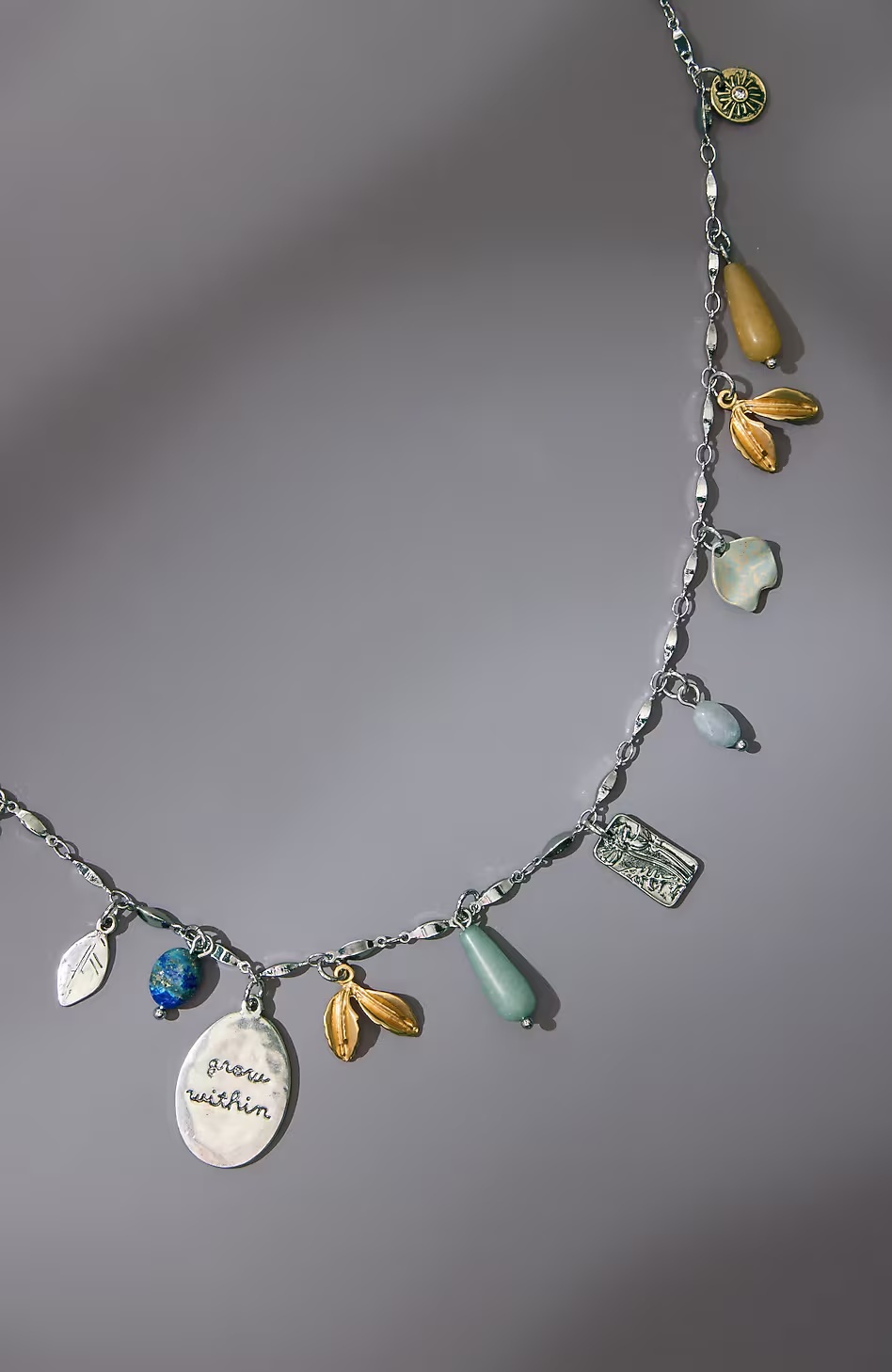 Mixed-Charms Station Necklace