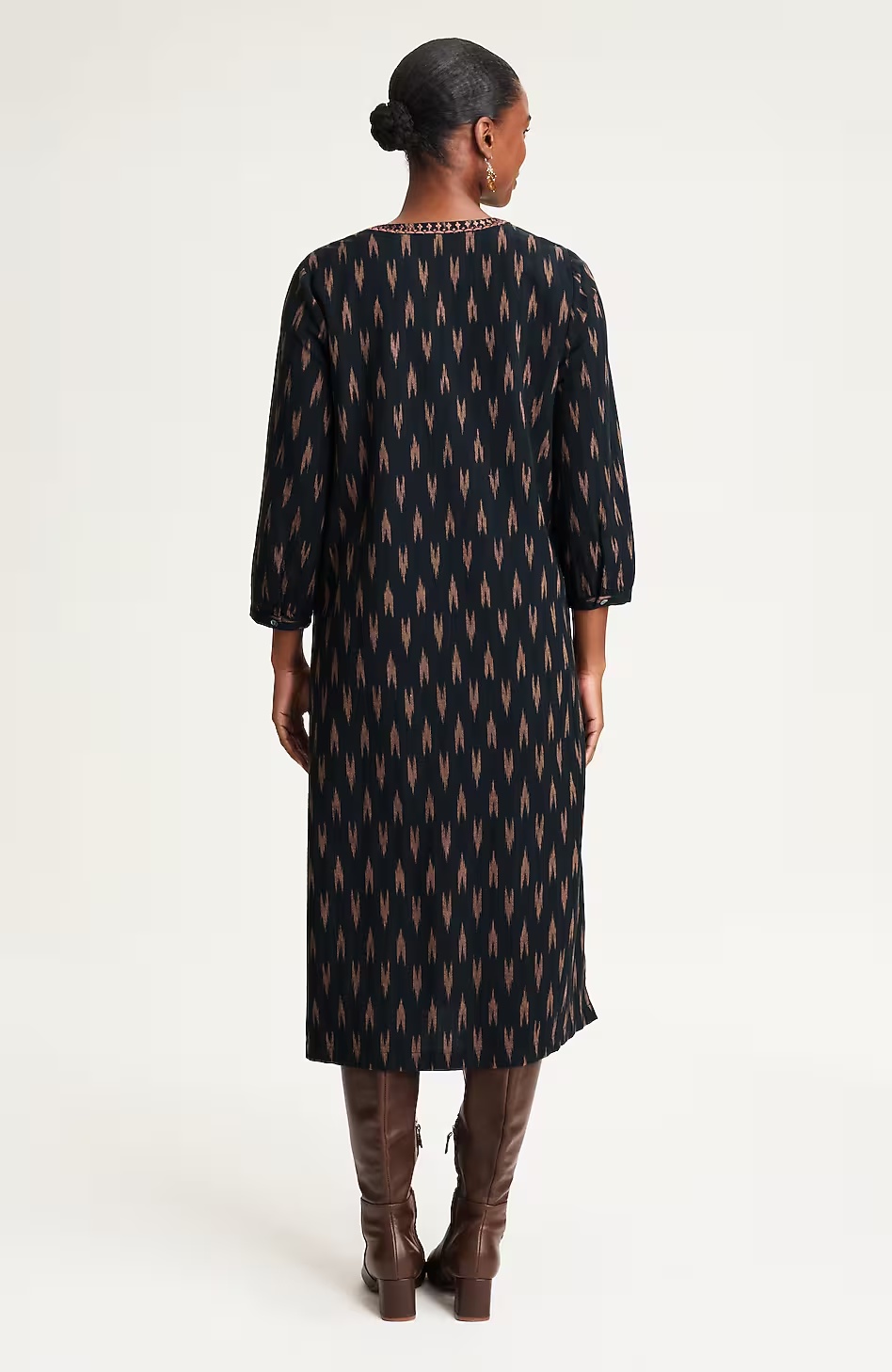 4108-Pure-Jill-Embroidered-Ikat-Dress-2.jpg Pure Jill Embroidered Ikat Dress