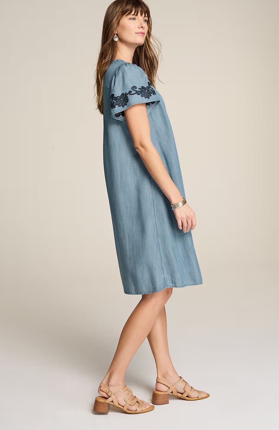 41937-Embroidered-Indigo-Flutter-Sleeve-Dress-6.jpg Embroidered Indigo Flutter-Sleeve Dress