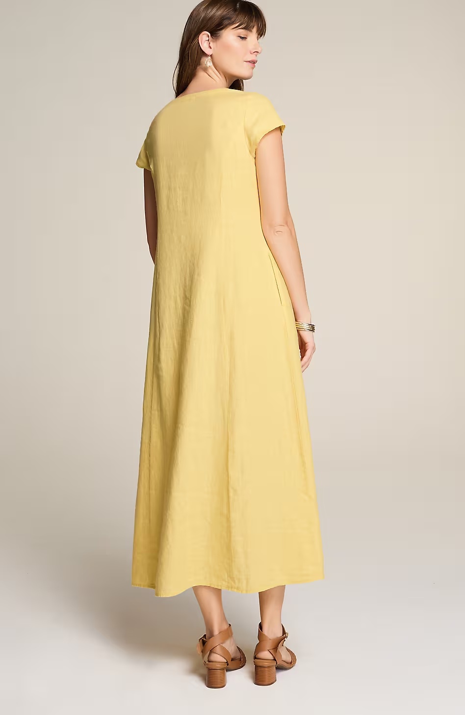 42176-Linen-V-Neck-Maxi-Dress-3.jpg Linen V-Neck Maxi Dress