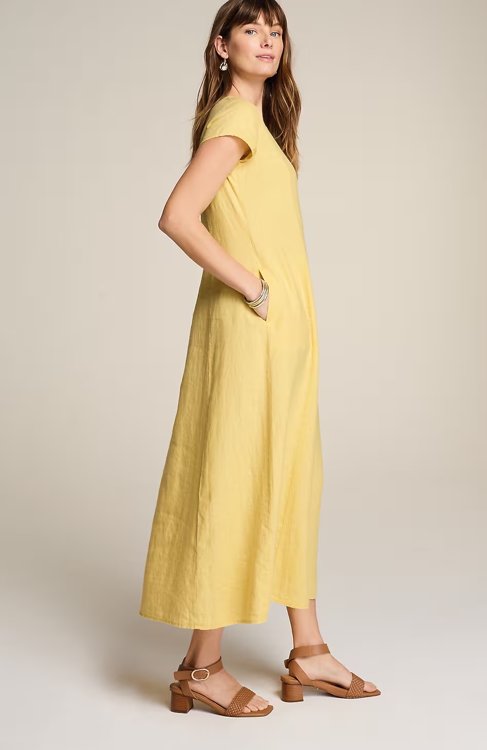 42176-Linen-V-Neck-Maxi-Dress-6.jpg Linen V-Neck Maxi Dress