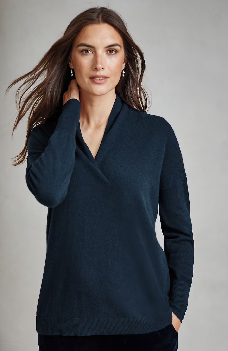 4228-Pure-Jill-Recycled-Cashmere-Pullover-V-Neck-Sweater-1.jpg Pure Jill Recycled-Cashmere Pullover V-Neck Sweater