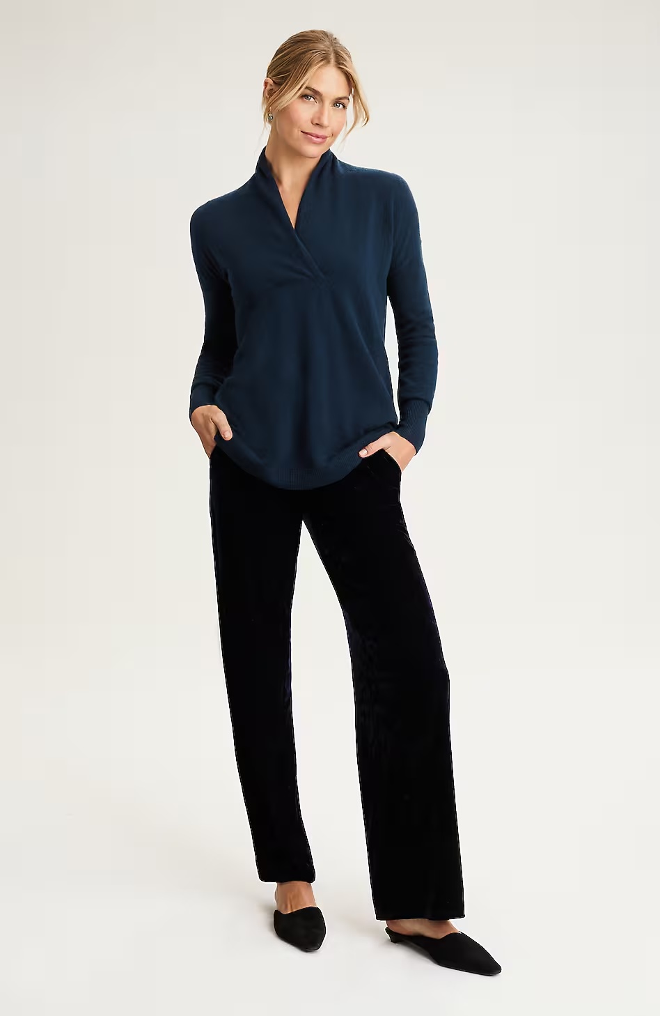 4228-Pure-Jill-Recycled-Cashmere-Pullover-V-Neck-Sweater-2.jpg Pure Jill Recycled-Cashmere Pullover V-Neck Sweater