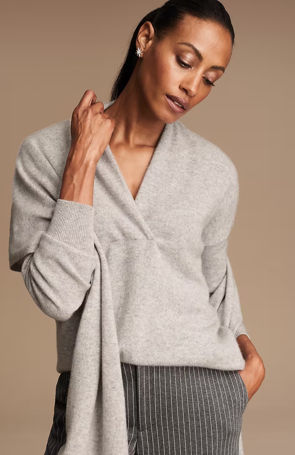 4228-Pure-Jill-Recycled-Cashmere-Pullover-V-Neck-Sweater-5.jpg Pure Jill Recycled-Cashmere Pullover V-Neck Sweater