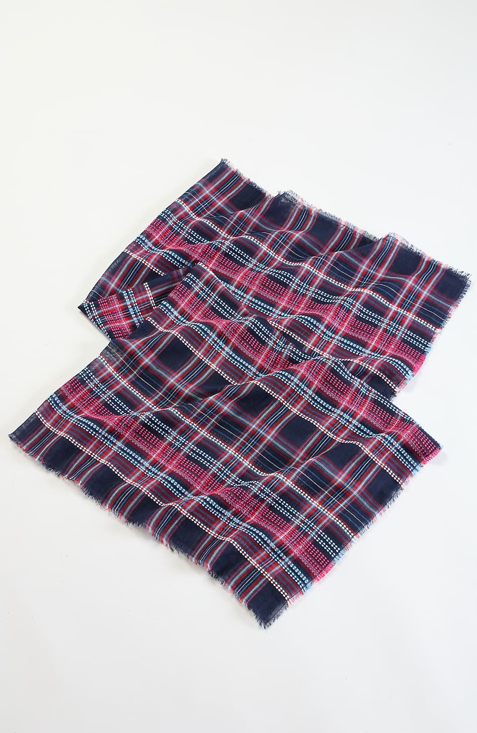 Lightweight Plaid Scarf