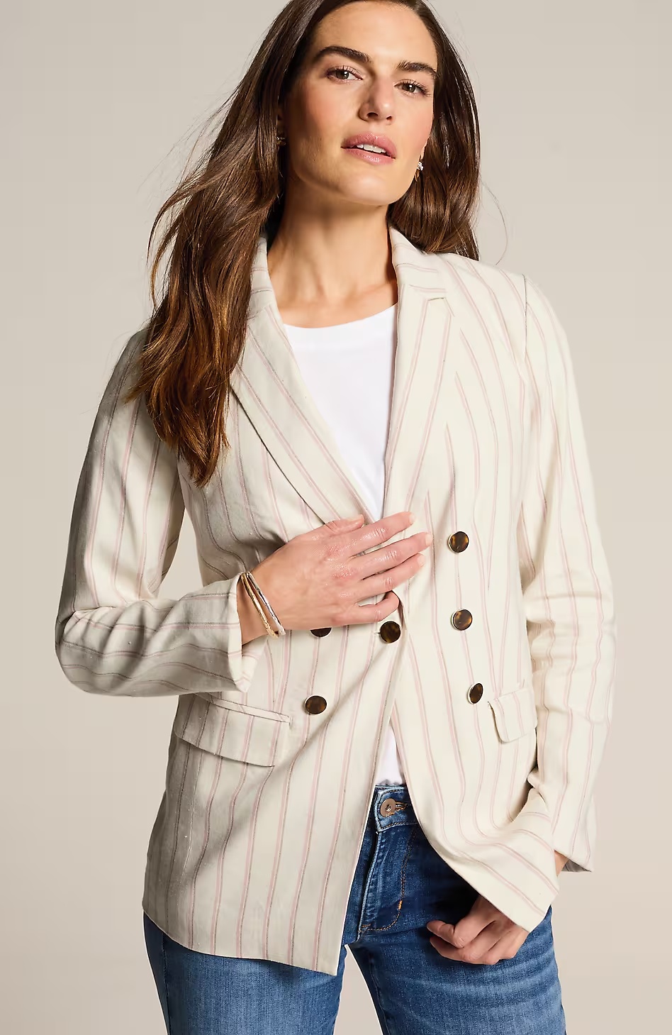 45421-Linen-Stretch-Double-Breasted-Blazer-2.jpg Linen-Stretch Double-Breasted Blazer