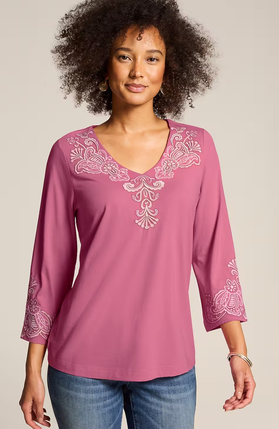 45660-Embroidered-V-Neck-Top-1.jpg Embroidered V-Neck Top