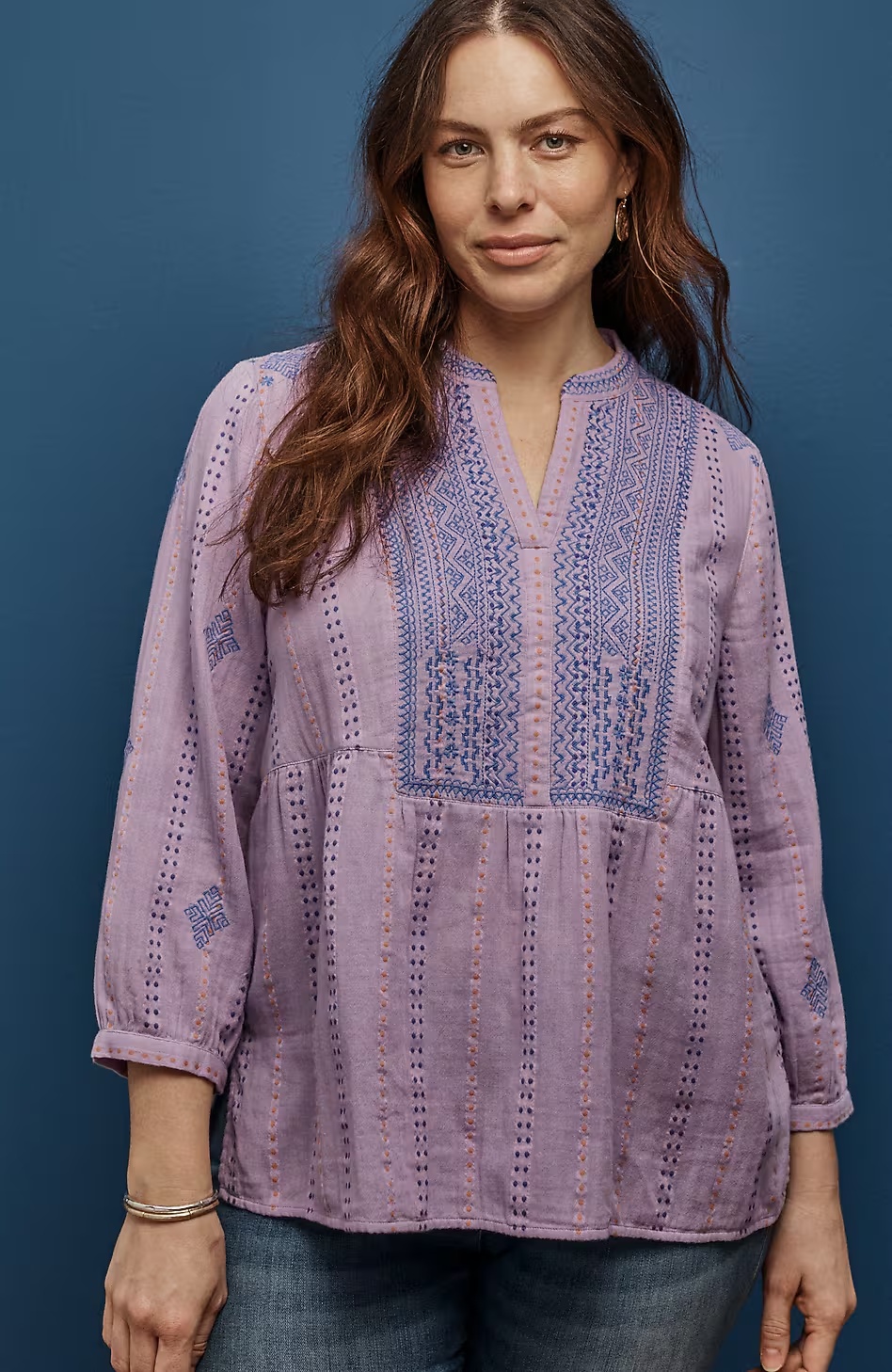 46172-Cotton-Gauze-Embroidered-Popover-3.jpg Cotton-Gauze Embroidered Popover