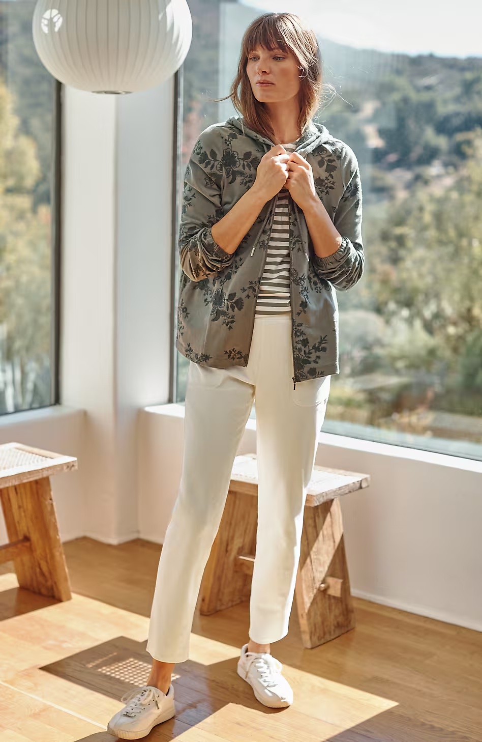 Fit Patch-Pocket Slim-Leg Pants