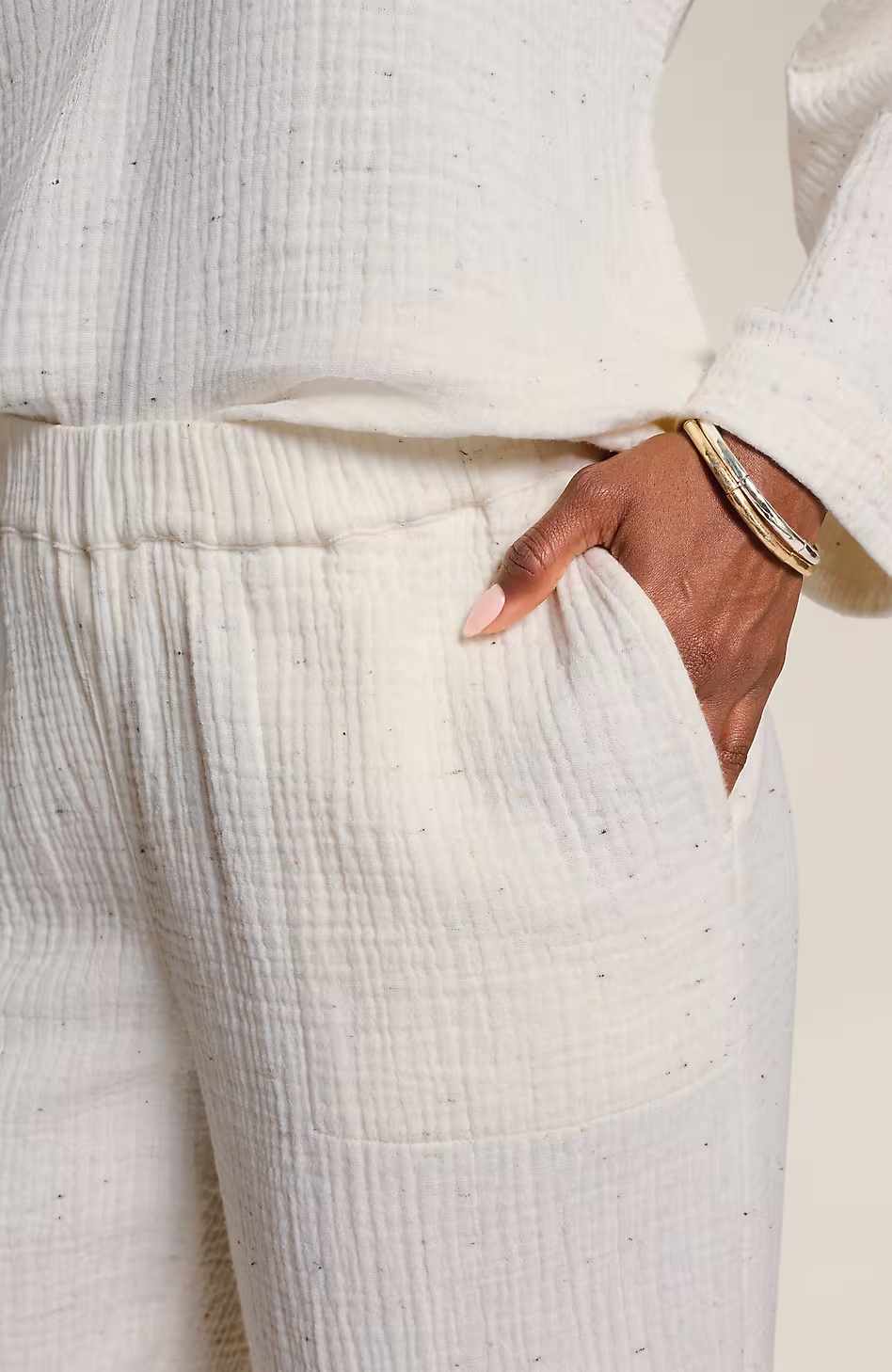 48350-Pure-Jill-Textured-Cotton-Gauze-Pants-4.jpg Pure Jill Textured Cotton-Gauze Pants