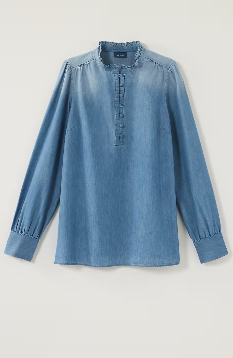 4945-Indigo-Stand-Collar-Top-5.jpg Indigo Stand-Collar Top