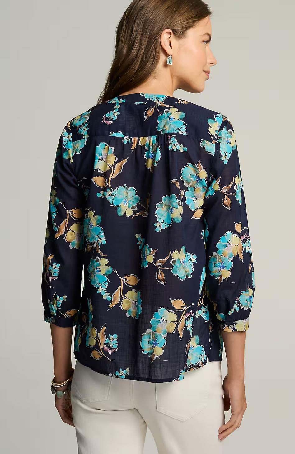 51814-Printed-Cotton-Pintucked-Top-3.jpg Printed Cotton Pintucked Top