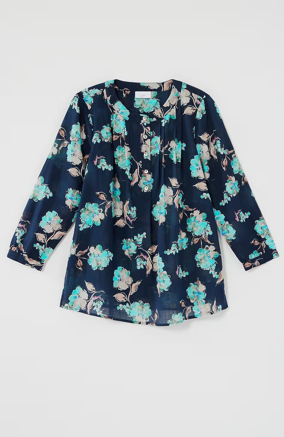 51814-Printed-Cotton-Pintucked-Top-7.jpg Printed Cotton Pintucked Top