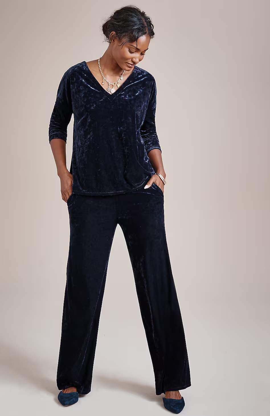 5183-Pure-Jill-Knit-Velvet-Wide-Leg-Pants-7.jpg Pure Jill Knit-Velvet Wide-Leg Pants