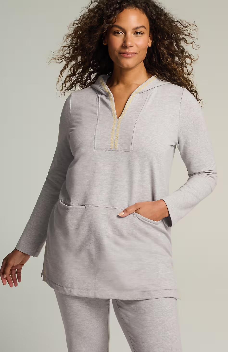 51854-Fit-Elevate-Terry-Embroidered-Hooded-Tunic-5.jpg Fit Elevate Terry Embroidered Hooded Tunic