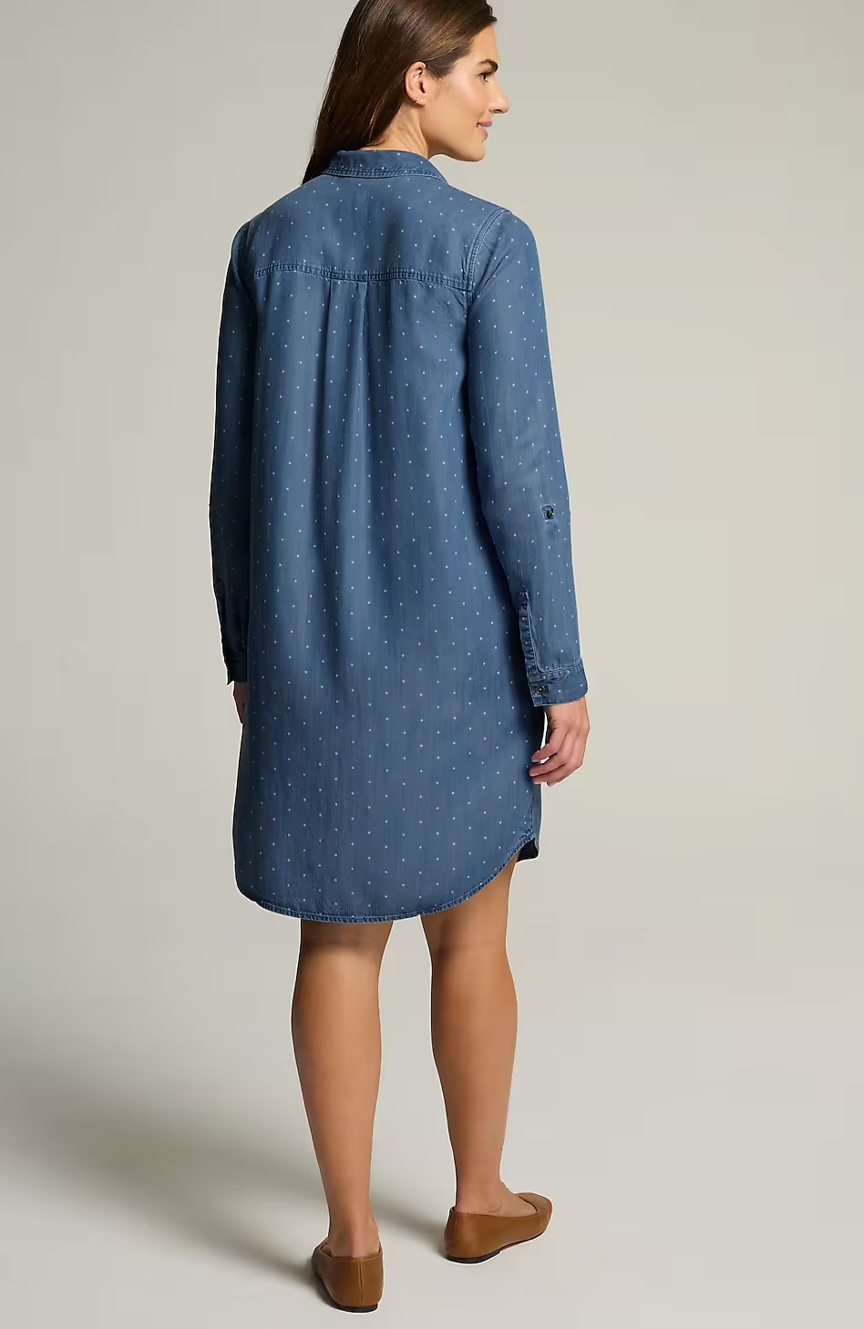 52012-Indigo-Polka-Dot-Shirtdress-2.jpg Indigo Polka-Dot Shirtdress
