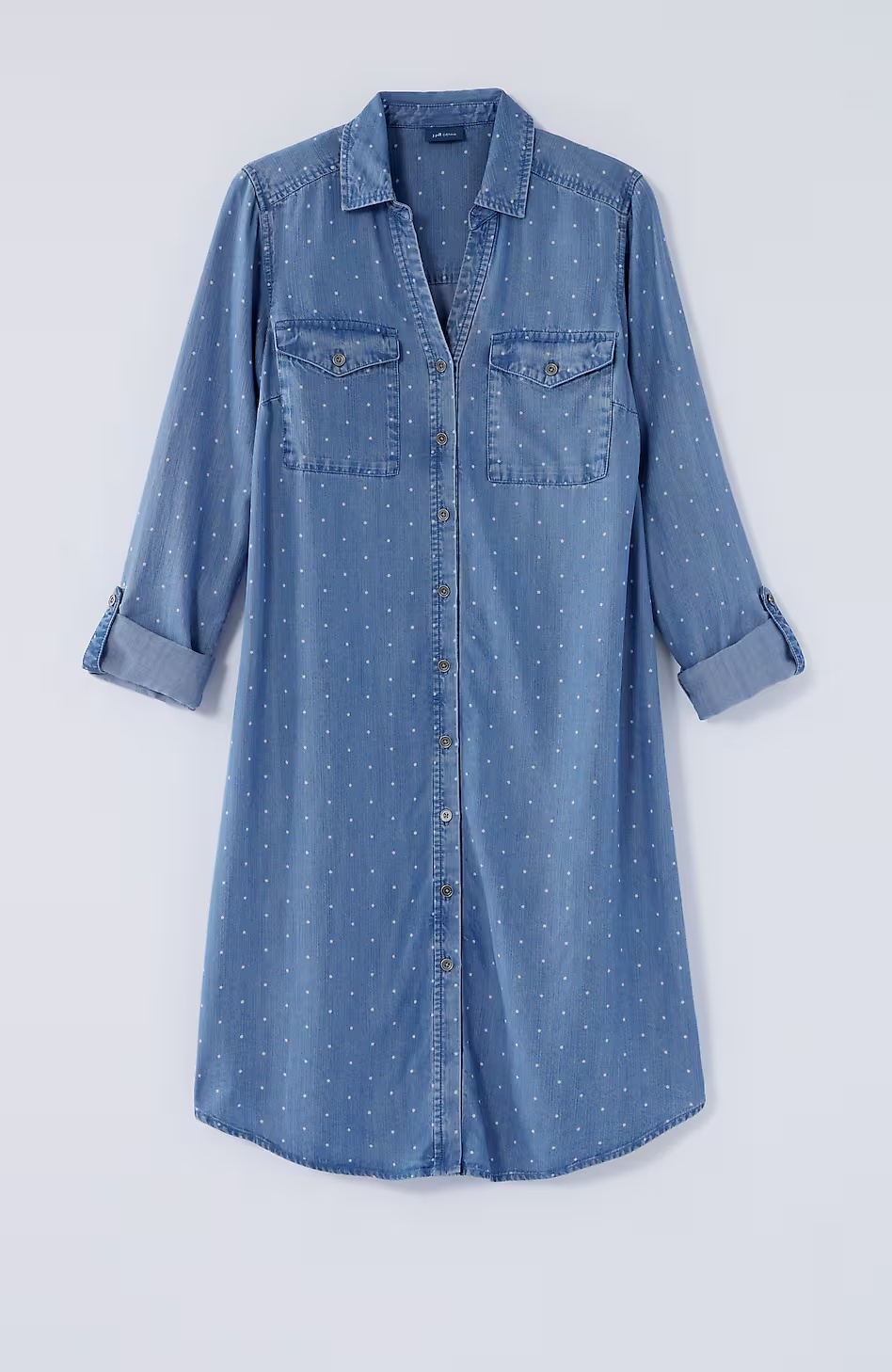 52012-Indigo-Polka-Dot-Shirtdress-4.jpg Indigo Polka-Dot Shirtdress