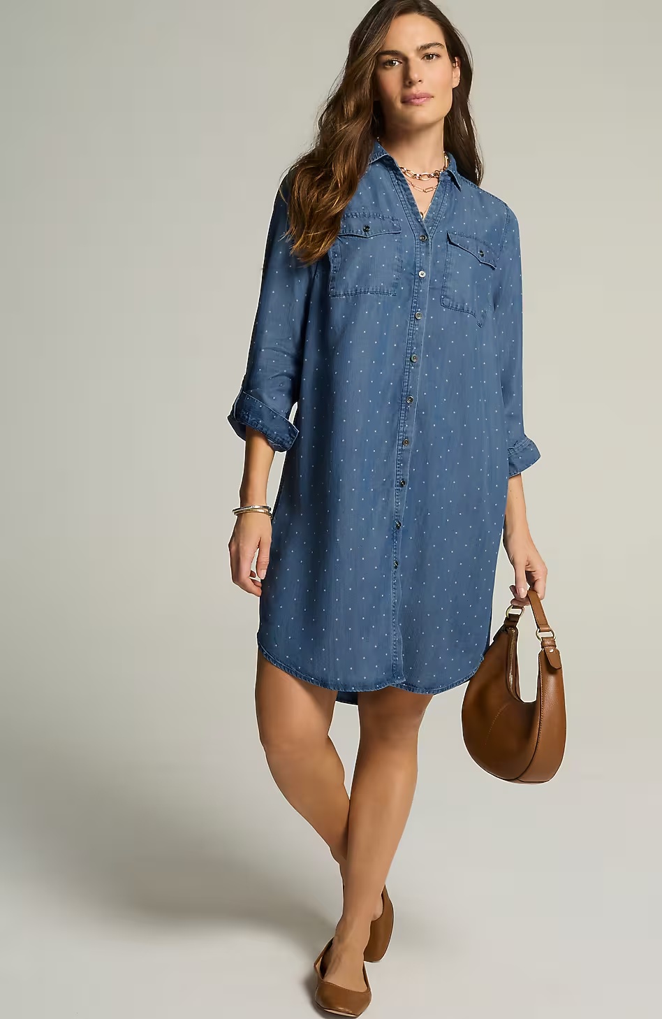 52012-Indigo-Polka-Dot-Shirtdress-5.jpg Indigo Polka-Dot Shirtdress