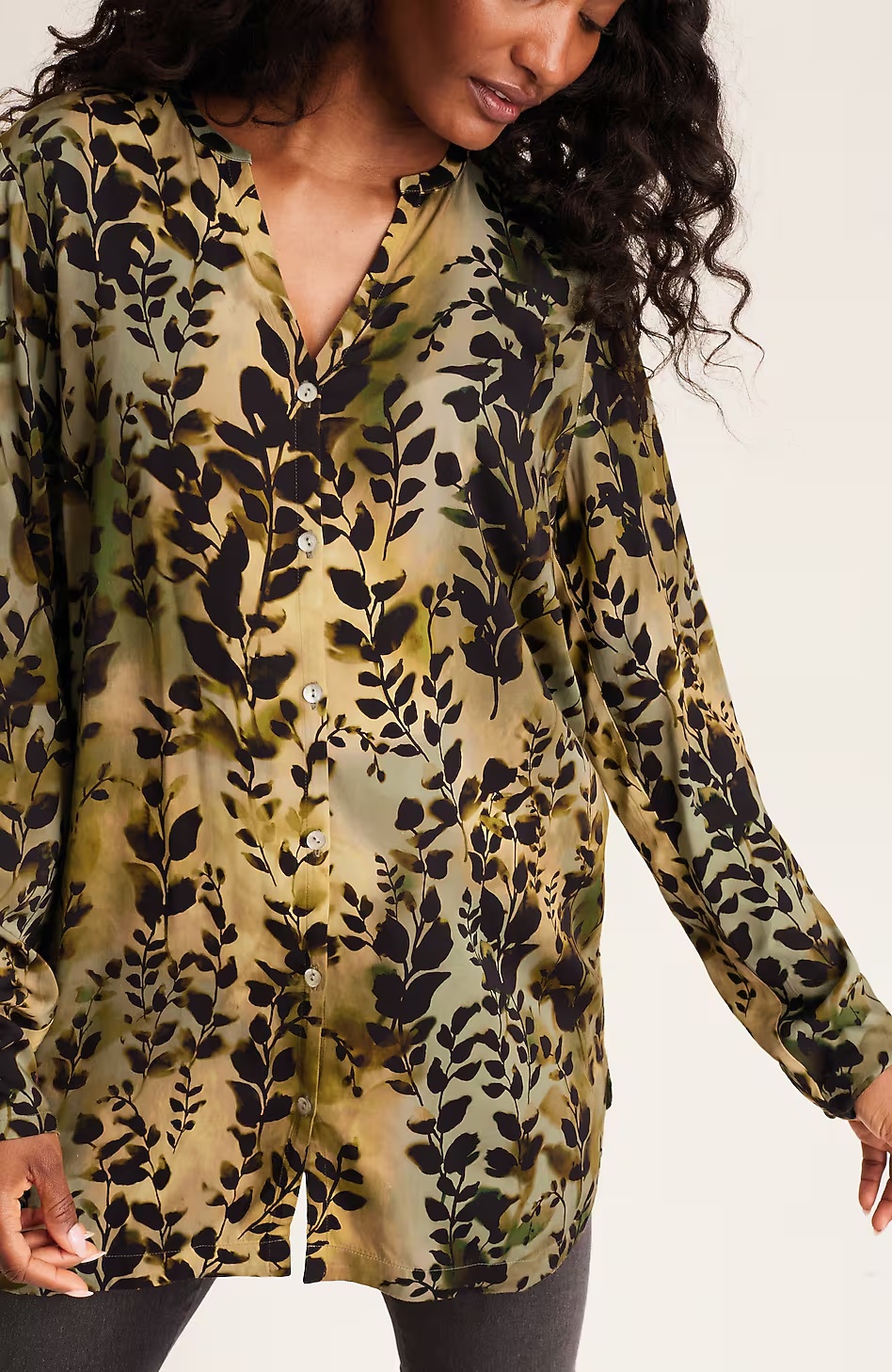 Pure Jill Printed A-Line Top