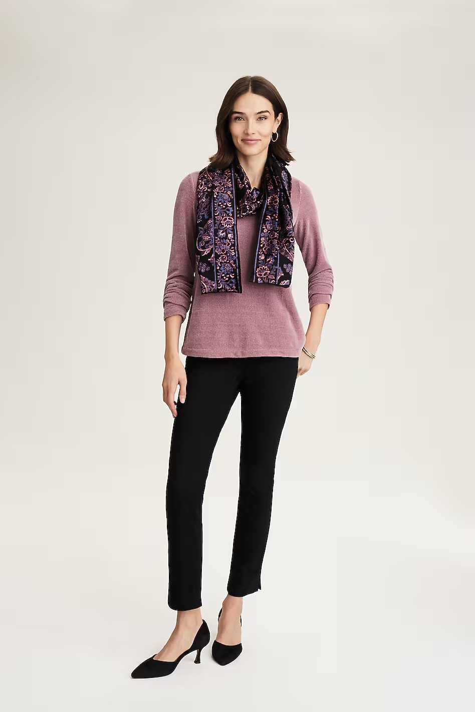 5329-Wearever-Chenille-V-Neck-Top-2.jpg Wearever Chenille V-Neck Top