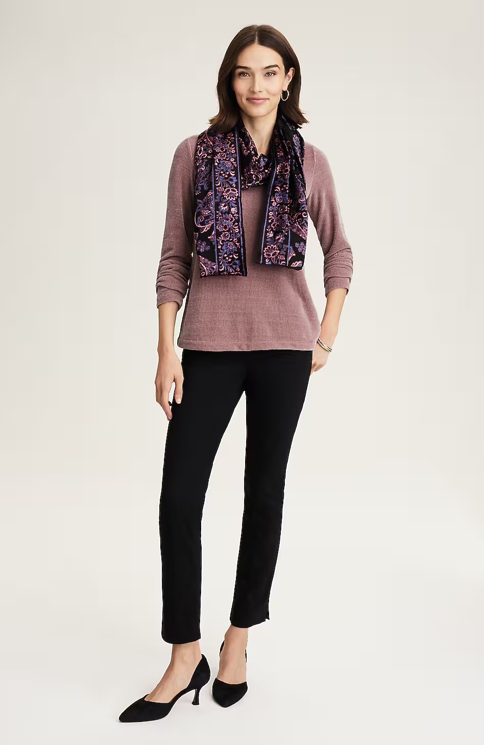 5329-Wearever-Chenille-V-Neck-Top-6.jpg Wearever Chenille V-Neck Top