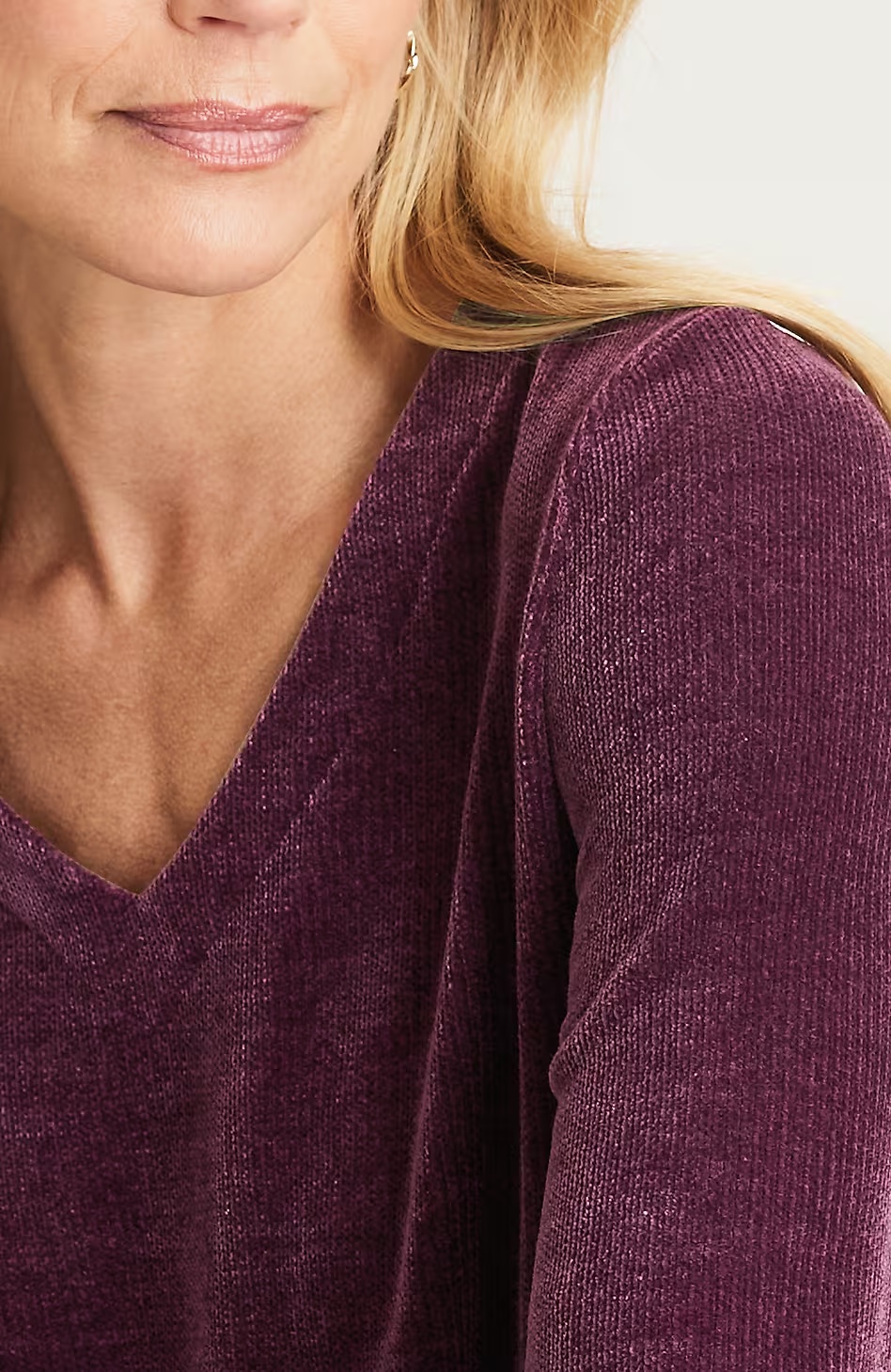 5329-Wearever-Chenille-V-Neck-Top-7.jpg Wearever Chenille V-Neck Top