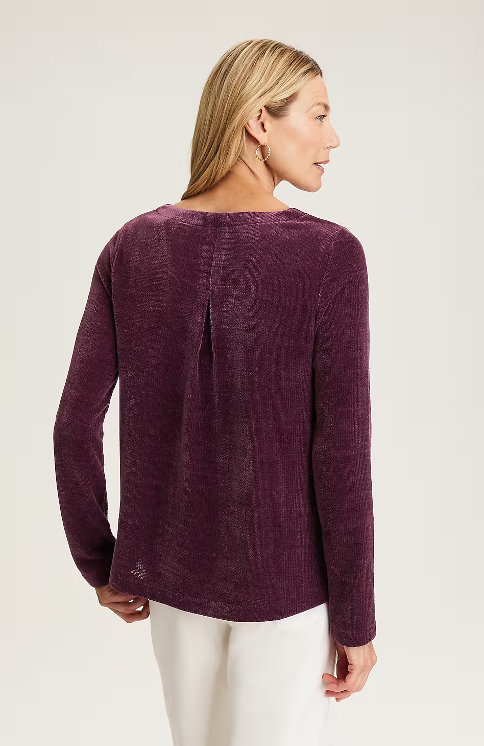 5329-Wearever-Chenille-V-Neck-Top-8.jpg Wearever Chenille V-Neck Top