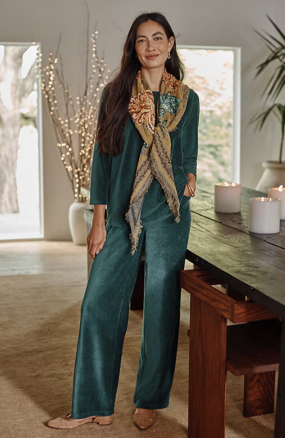53884-Pure-Jill-Corded-Velour-Buttoned-Back-Top-2.jpg Pure Jill Corded-Velour Buttoned-Back Top