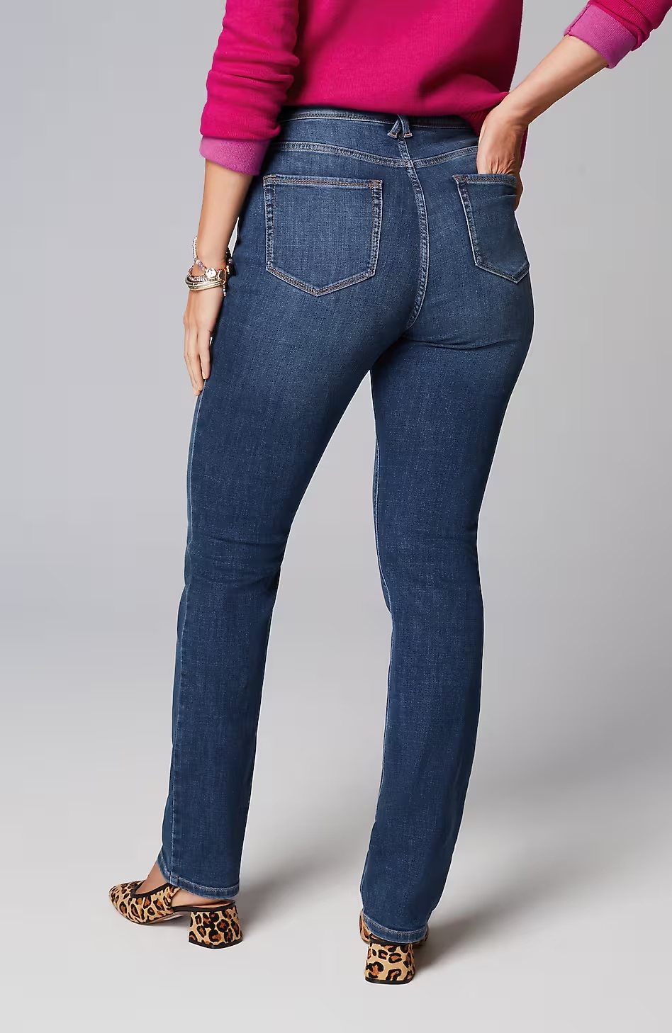 Curvy-Fit Straight-Leg Jeans