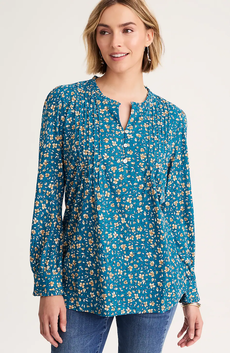 54299-Ruffle-Trim-Pintucked-Tunic-16.webp Ruffle-Trim Pintucked Tunic