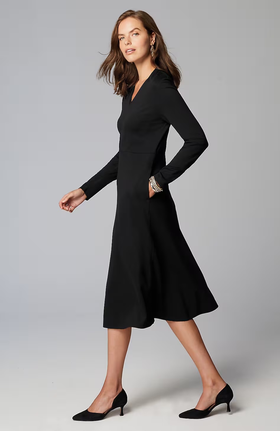 54926-Wearever-Double-Face-Jersey-Fit-And-Flare-Dress-5.jpg Wearever Double-Face Jersey Fit-And-Flare Dress