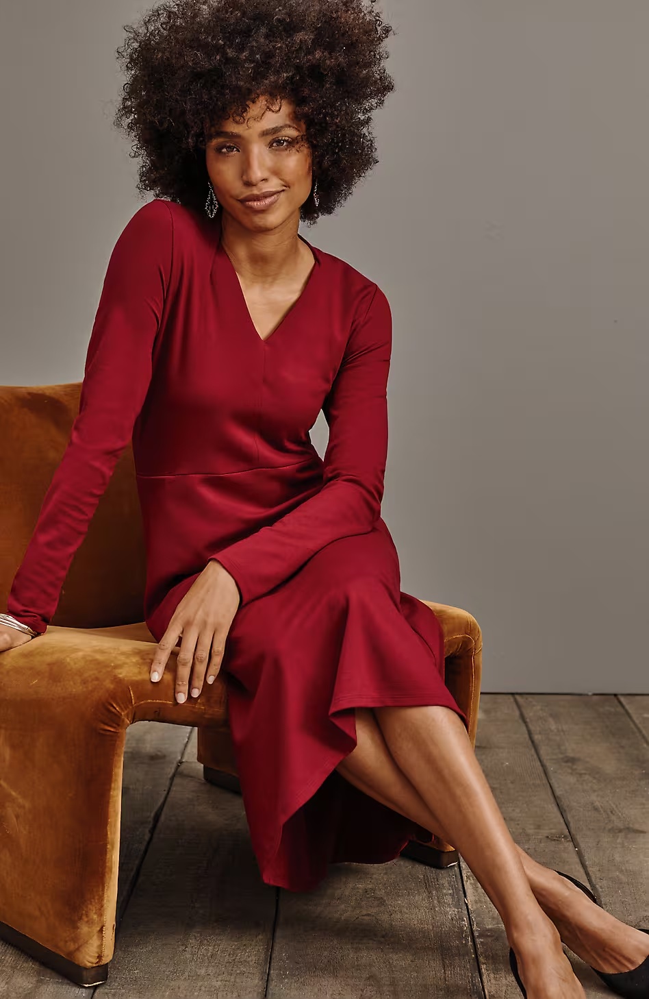 54926-Wearever-Double-Face-Jersey-Fit-And-Flare-Dress-6.jpg Wearever Double-Face Jersey Fit-And-Flare Dress