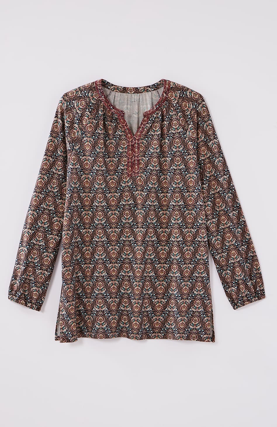 55176-Pure-Jill-Printed-u0026-Embroidered-Knit-Tunic-5.jpg Pure Jill Printed & Embroidered Knit Tunic