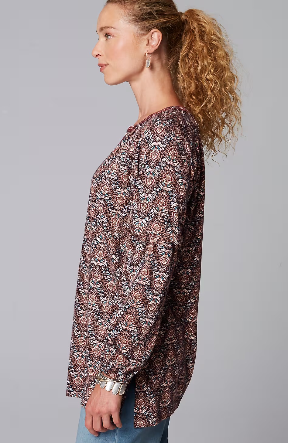 55176-Pure-Jill-Printed-u0026-Embroidered-Knit-Tunic-6.jpg Pure Jill Printed & Embroidered Knit Tunic