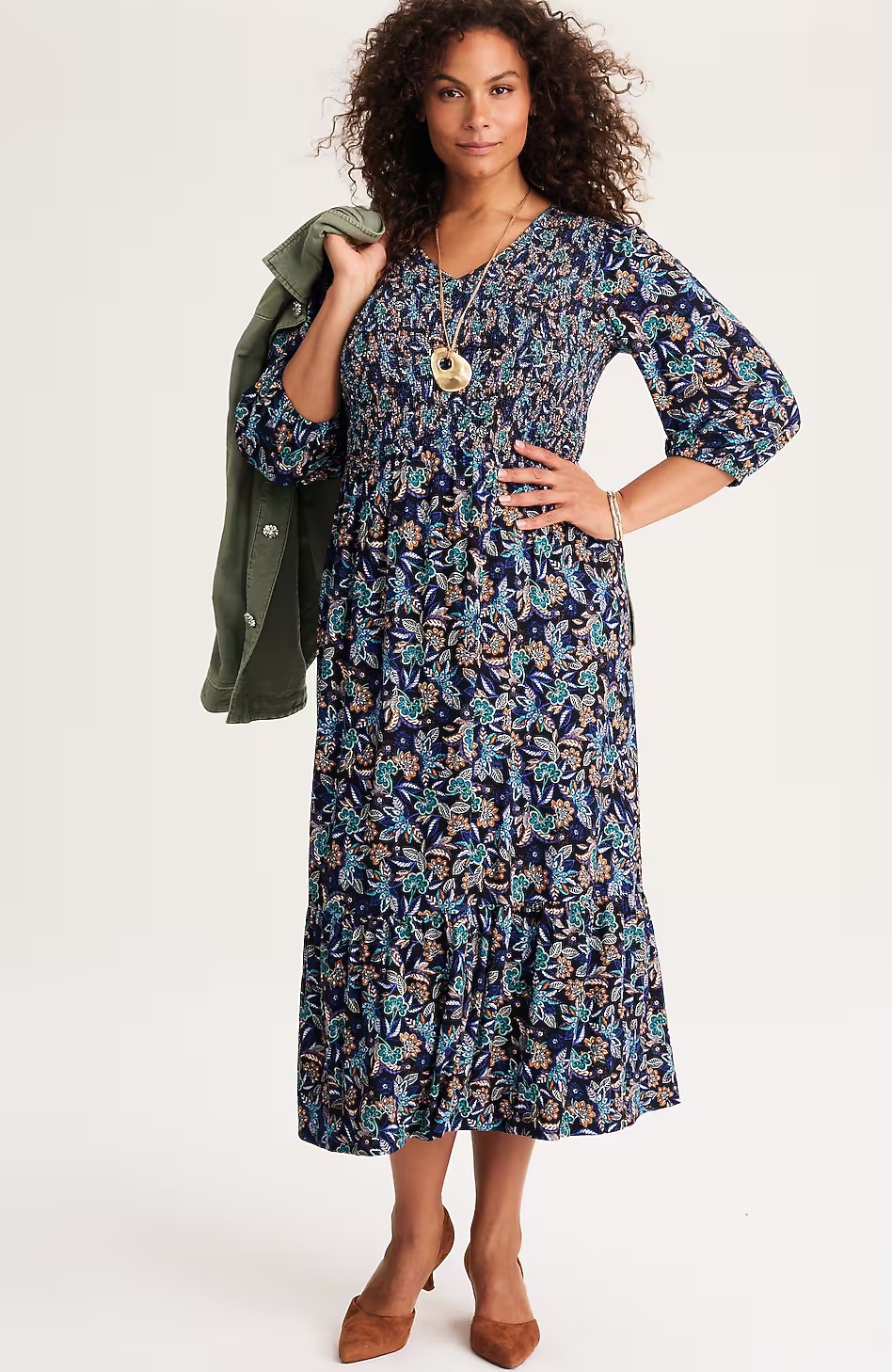 56042-Tiered-Flounced-Hem-Midi-Dress-14.jpg Tiered Flounced-Hem Midi Dress