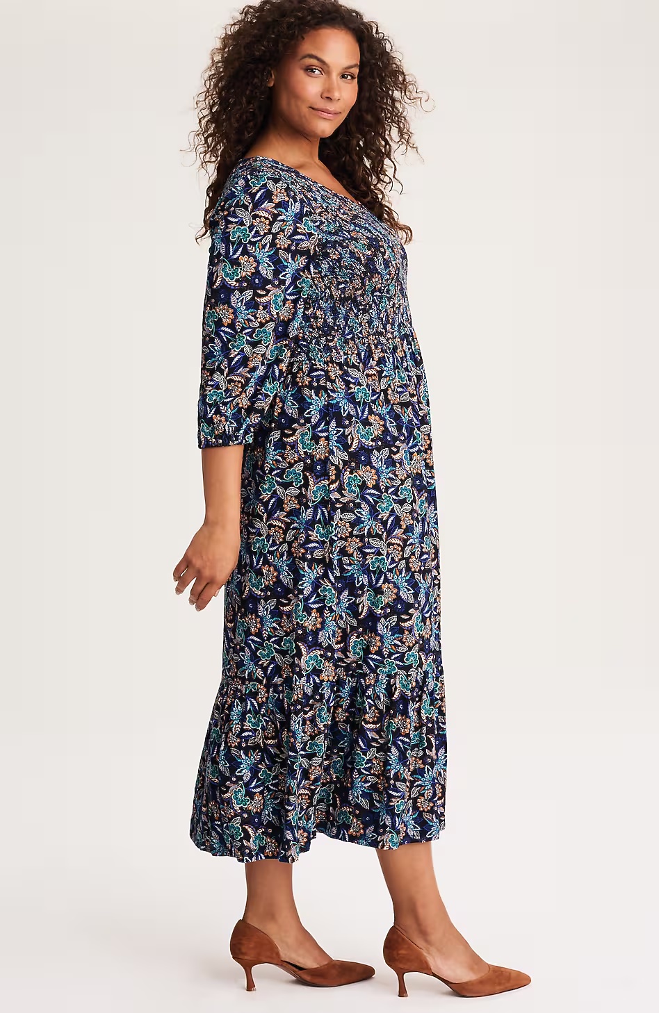 56042-Tiered-Flounced-Hem-Midi-Dress-15.jpg Tiered Flounced-Hem Midi Dress