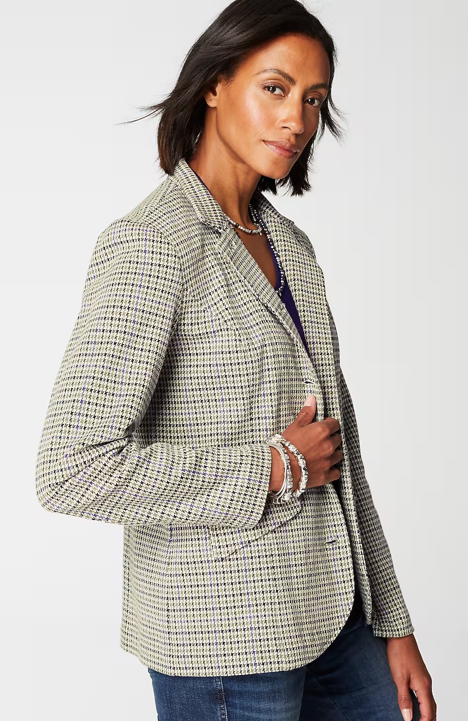56318-Convertible-Collar-Knit-Blazer-4.jpg Convertible-Collar Knit Blazer